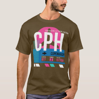 T-shirt Balise bagages Code aéroport CPH de Copenhague