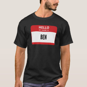 T-shirt Balise Ben Name Bonjour Mon Nom Est Ben