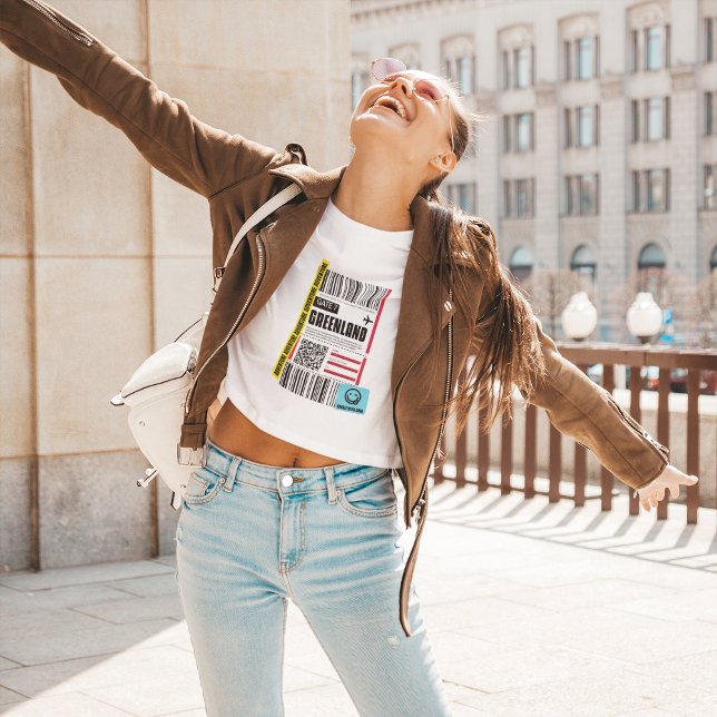 T-shirt Balise de bagages de voyage du Groenland Arctic (Créateur téléchargé)
