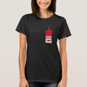 T-shirt Balise de prix cool Code barre sans prix
