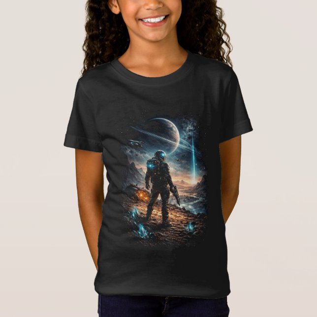 T-Shirt Balise sur le monde lointain (Devant)