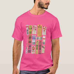 T-shirt Balises de bagage Vintage Pan Am