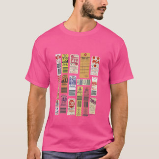 T-shirt Balises de bagage Vintage Pan Am