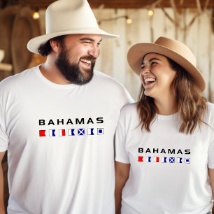 T-shirt Balises de signalisation marine des Bahamas couleu