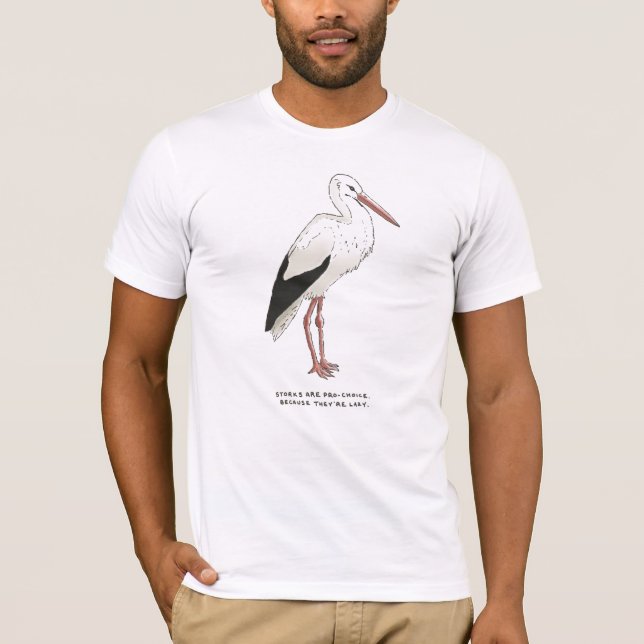 T-shirt baliverne de cigogne (Devant)