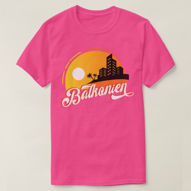 T-shirt Balkonien Urlaub (Design devant)