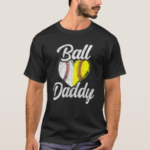 T-shirt Ball Daddy Baseball Softball Team Sports