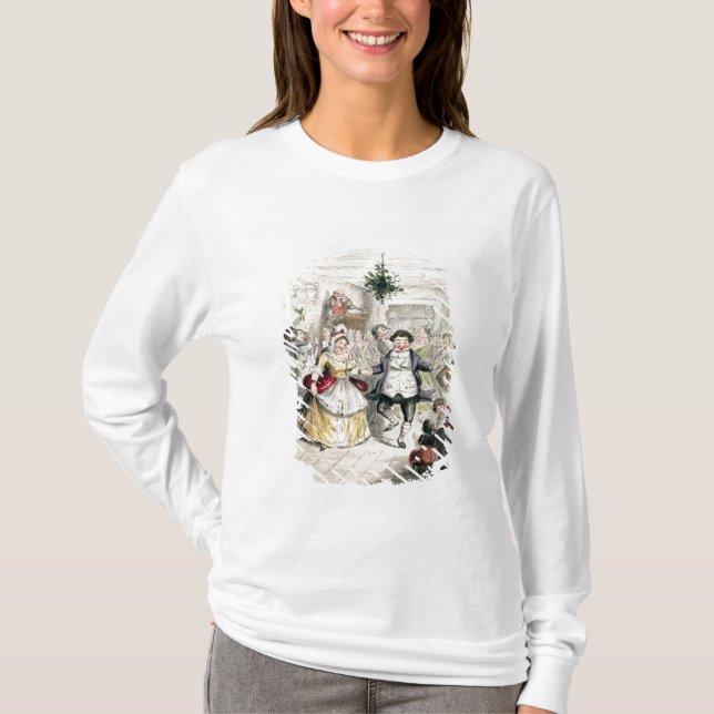 T-shirt Ball de M. Fezziwig's, 'd'un Christmas Carol (Devant)