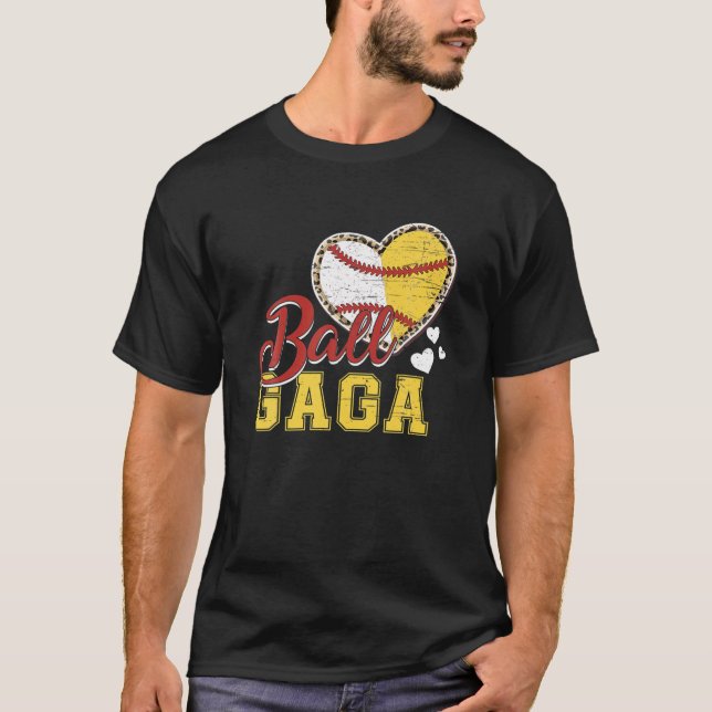 T-shirt Ball Gaga Softball Baseball Femmes Amateur De Spor (Devant)