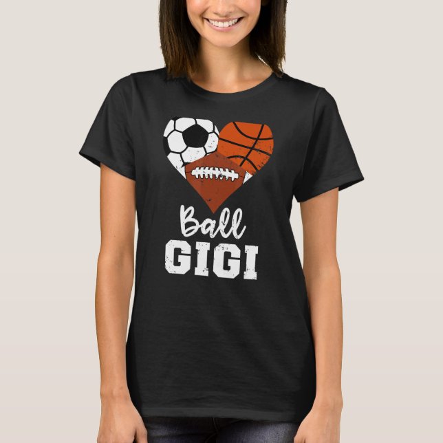 T-shirt Ball Gigi Heart Football de basketball de coeur Gi (Devant)