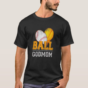 T-shirt Ball Godmaman Baseball Joueur de basket-ball Godmè