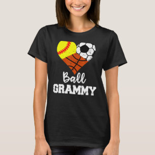 T-shirt Ball Grammy Heart Soirée Football Soccer Basketbal