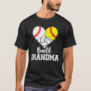 T-shirt Ball Grandma Funny Baseball Softball T