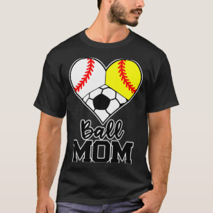 T-shirt Ball Maman Drôle Baseball Softball