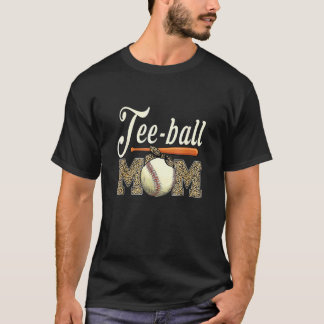 T-shirt Ball Maman Fête des Mères Teeball Maman Leopard 28