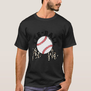T-shirt Ball Maman Fête des Mères Teeball Maman Leopard Dr