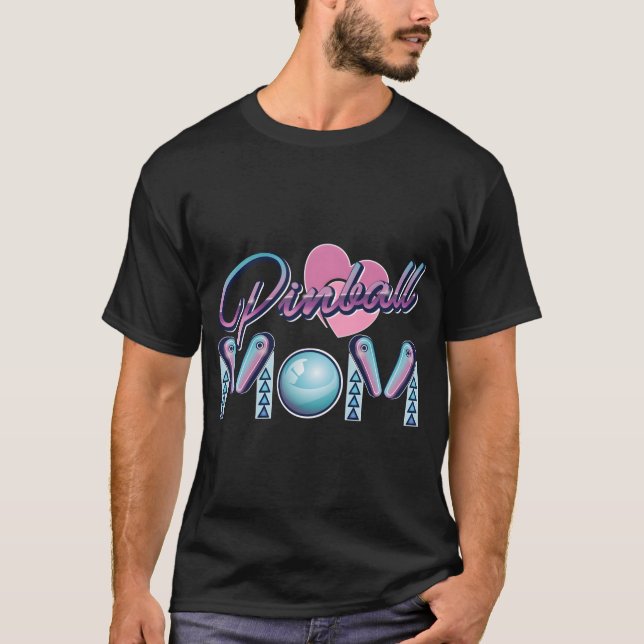 T-shirt Ball Maman Jeu Flipper Machine (Devant)
