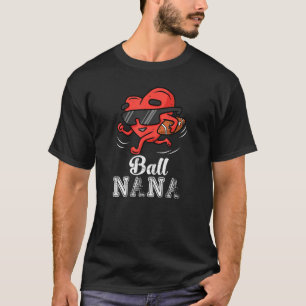 T-shirt Ball Nana Heart Football Américain Grandma Valenti
