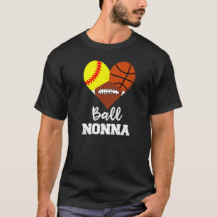 T-shirt Ball Nonna Heart Softball Basketball Football Non