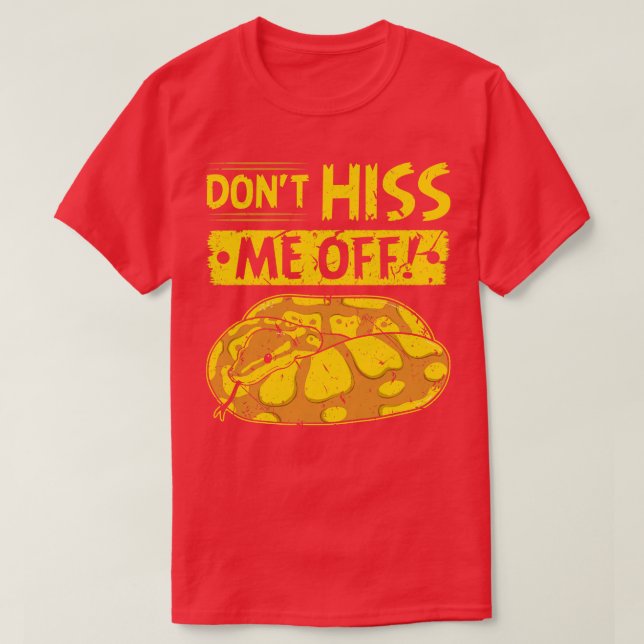 T-shirt Ball Python Hommes Femmes Drôle Serpent (Design devant)