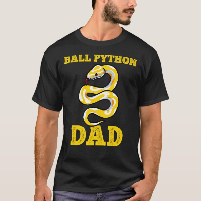 T-shirt Ball Python Papa Snake Propriétaire d'animal de co (Devant)