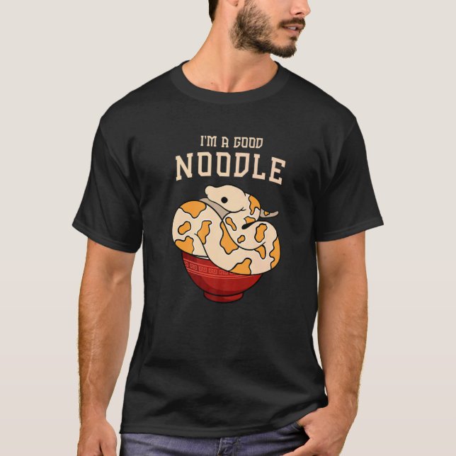 T-shirt Ball Python pour moi je suis une bonne nouille (Devant)