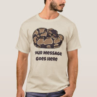 Ball Python Snake, Brown et Tan Personnalisé