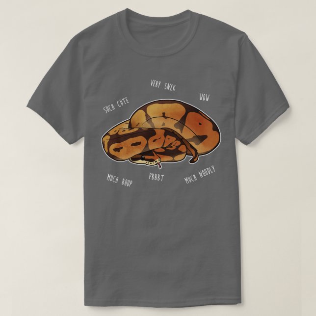 T-shirt Ball Python Wow Snek (Design devant)