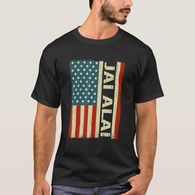 T-shirt ball sports usa flag jai alai player jai alai (Devant)