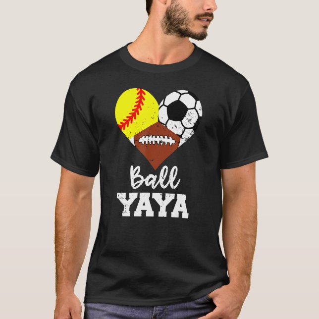 T-shirt Ball Yaya Heart Soirée Football Football Yaya 1 (Devant)