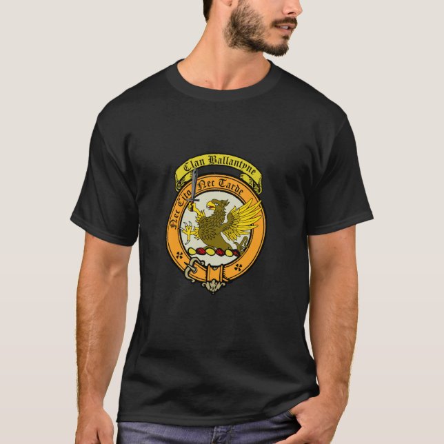 T-shirt Ballantyne Clan Scottish Crest (Devant)