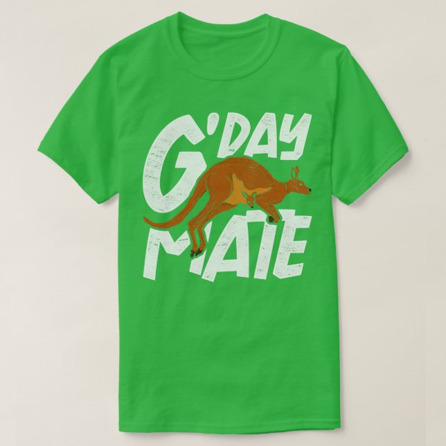 T-shirt Balle à dos d'animal australien Marsupial Kangaroo (Design devant)