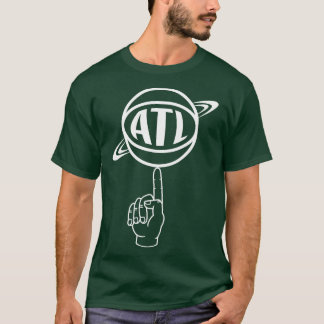 T-shirt Balle à rotation d'Atlanta Blanc