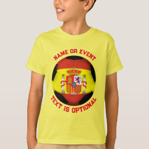 T-shirt Balle de football en Espagne