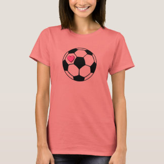 T-shirt Balle De Football (Pnk Hrt)