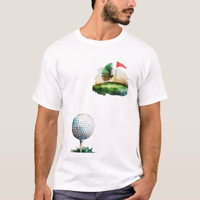 T-shirt balle de golf (Devant)