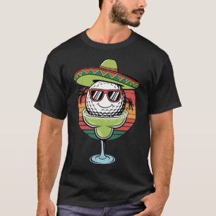 T-shirt Balle de golf Cinco De Mayo avec sombrero Margarit