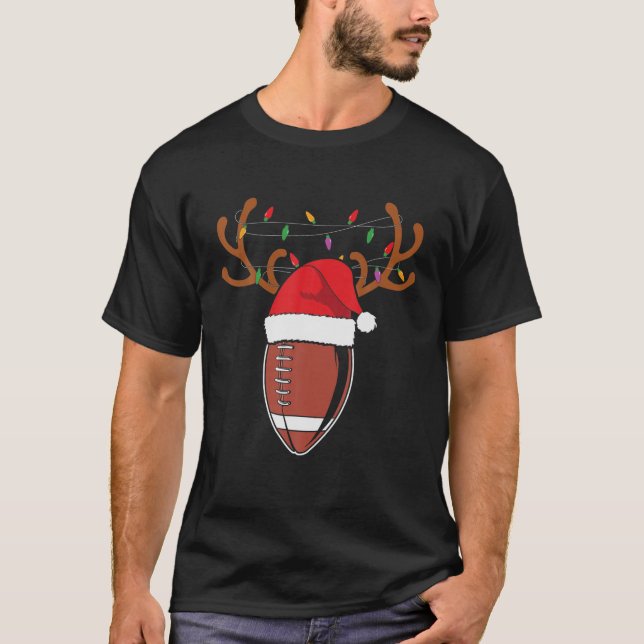 T-shirt Balle de Noël Santa Hat Reindeer Matchin (Devant)