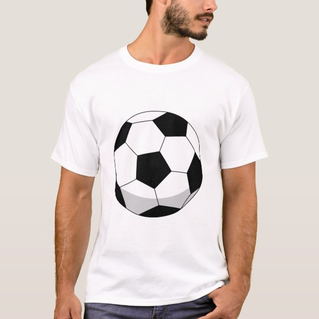 T-shirt Balle de soccer en dessin (Devant)