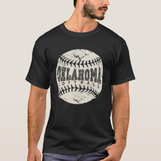 T-shirt Balle de softball Oklahoma