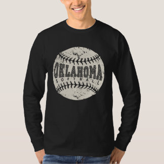 T-shirt Balle de softball Oklahoma