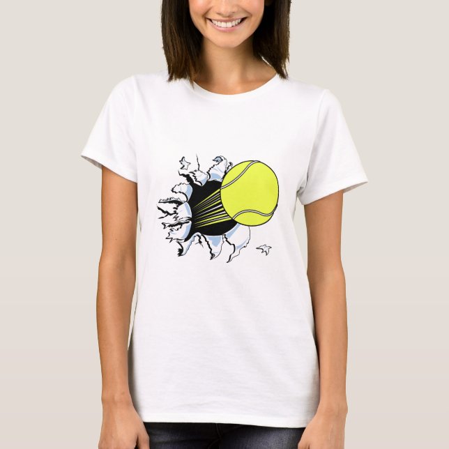T-shirt balle de tennis (Devant)