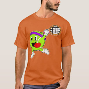 T-shirt Balle de tennis avec raquette de tennis
