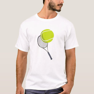 T-shirt Balle de tennis et raquette