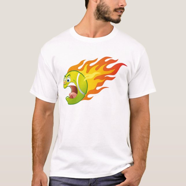T-shirt Balle de tennis flamboyante (Devant)