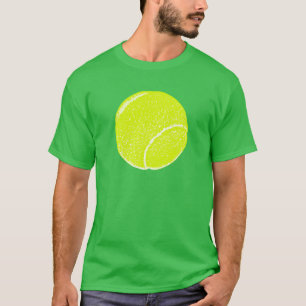 T-shirt balle de tennis jaune