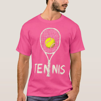T-shirt Balle en raquettes de tennis