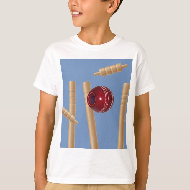 T-shirt Balle Et Pompes De Cricket, (Devant)