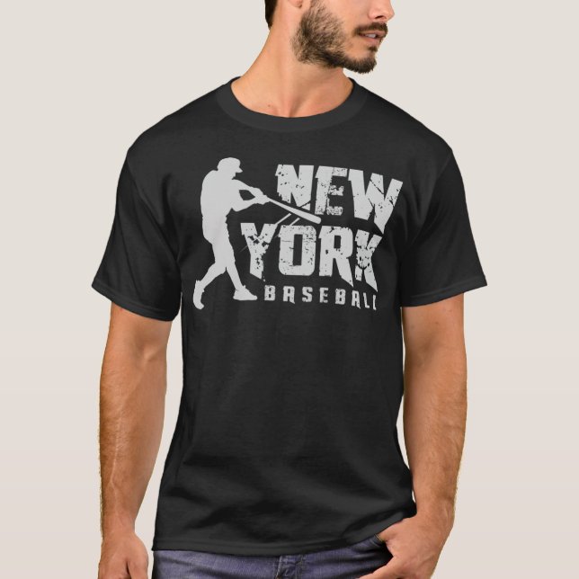T-shirt Baller américain de baseball New Yorker (Devant)