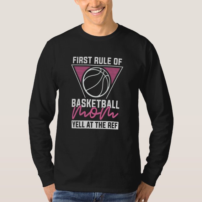 T-shirt Baller Mother Hooping Bball Hoops Player Basketbal (Devant)